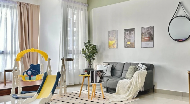 Четырёхместные апартаменты Classic с видом на город Bali Residence Melaka Condo