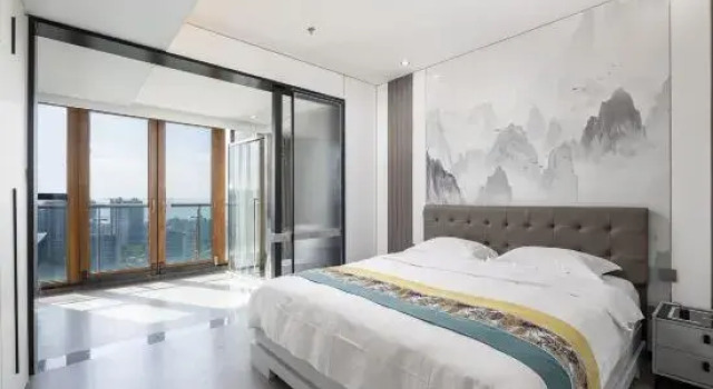 Люкс с 3 комнатами с видом на море Coconut Wind Island Family Vacation Apartment (Sanya Dadonghai Half Mountain Peninsula Branch)