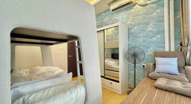 Семейные апартаменты с 2 комнатами с балконом и с видом на море Country Garden Danga Bay NEO Suites