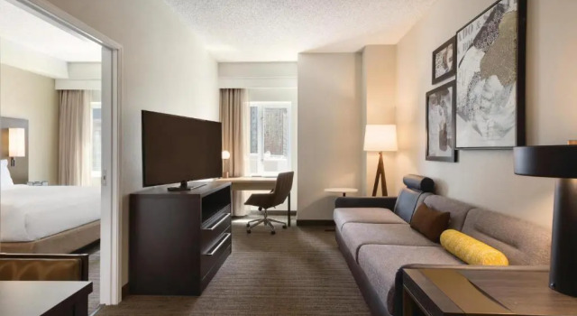 Люкс c 1 комнатой с видом на город Residence Inn Denver City Center