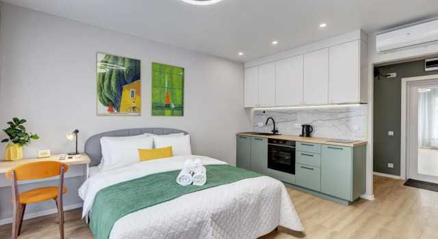 Cozy studio near the metro in the Rustaveli complex, Book Apartment Moscow Russia