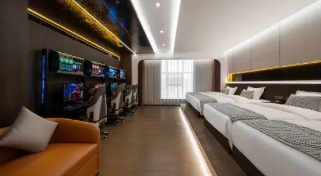 Кровать в общем номере Xinglv E-sports Homestay (Huaihua Vocational and Technical College)
