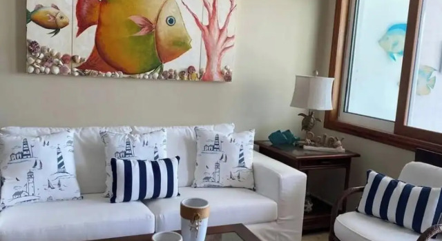 Beachfront 1BR , Playa Turquesa, Beach Access, Book Lejlighed Bavaro Punta Cana