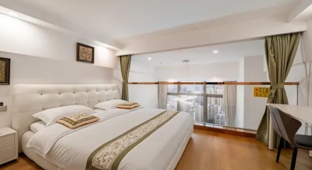 Люкс Luxury с 3 комнатами Wenxi Seaview Duplex Suite Apartment