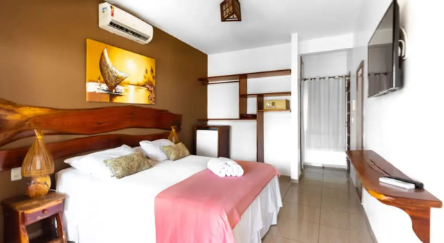 Люкс Deluxe с балконом и с частичным видом на море Vila Coqueiros Boutique Hotel