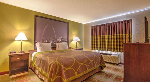 Dwuosobowy suite 1 sypialnia Super 8 by Wyndham Waterloo