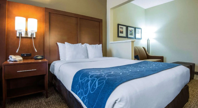 Четырёхместный люкс Comfort Suites Rochester Henrietta University Area