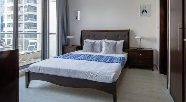 Panoramic 1BR Apartment In Dubai Marina, Забронировать Апартаменты/квартира Апартаменты Эмирата Дубая, рядом с Dubai Marina Yacht Club, Апартаменты/квартира