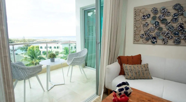 Двухместный номер Luxury с балконом и с видом на океан Cofresi Hills Residence