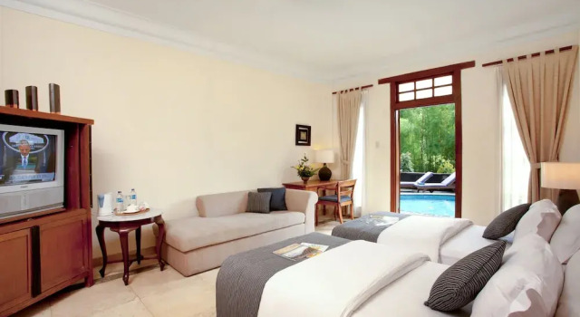 Вилла с видом на бассейн The Cangkringan Jogja Villas & Spa