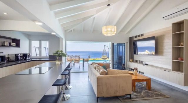 Blue Horizon Villa Infinity Pool Ocean Views, Rezervovat Vila Chaty v St. Marie, Chalupa