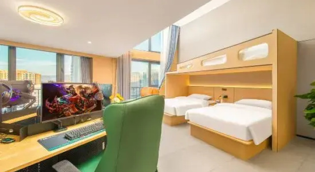 Кровать в общем номере Jinnang Fanyu Hotel (Kunming Wuyue Plaza Jinchuan Road Subway Station)