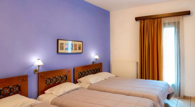 Четырёхместный номер Standard с балконом Artemis Hotel