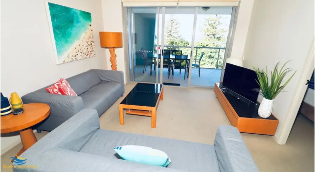 Апартаменты с 2 комнатами с балконом и с видом на океан Scarborough Beach Resort Brisbane