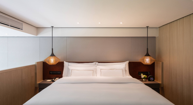 Standaard duplex kamer uitzicht op het meer Melia Chongqing