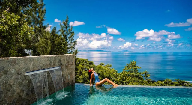 Люкс с видом на океан AQUA Boutique Hotel- Secluded Ocean View Suites & Infinity Pool