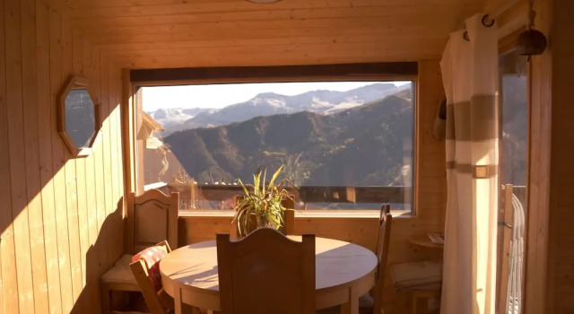 Шале с 3 комнатами с красивым видом из окна Location Pra-Loup Vacances