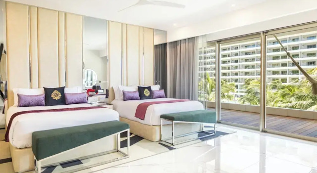 Люкс с 2 комнатами с балконом Hotel Mousai Cancun Ocean Front Adults Only - All Inclusive