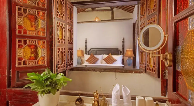 Люкс с 2 комнатами с видом на внутренний двор Wuzhen Dream Hotel