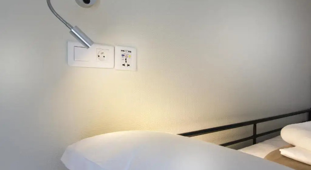 Кровать в общем номере Enjoy Hostel