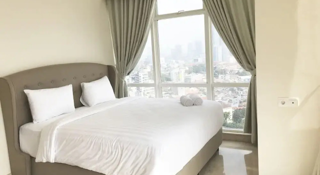 Luminous 2 Bedrooms at Menteng Park Apartment by Travelio, Rezervovat Apartmán Hotely v Jakarta s parkováním, Parkování