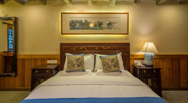 Двухместный номер Standard Yangshuo Ancient Garden Boutique Hotel-English speaking team&Swimming pool&Activities organized&Free pick up from Airport or TS over 4 nights
