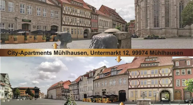 Студия City-Apartments Mühlhausen
