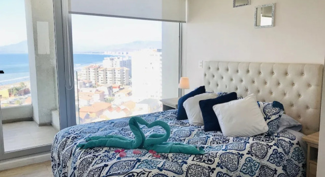 Двухместные апартаменты рядом с пляжем La Choza VIP Turquesa en La Serena