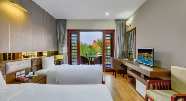 Двухместный номер Deluxe с красивым видом из окна MANLI Resort Quảng Bình
