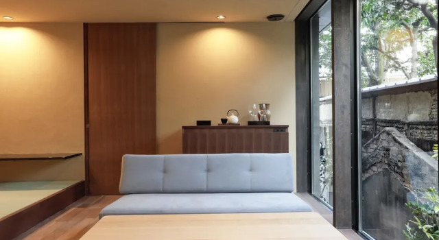 Двухместный номер № 203 Deluxe with Open-air Bath and Tatami Space с видом на сад Sowaka