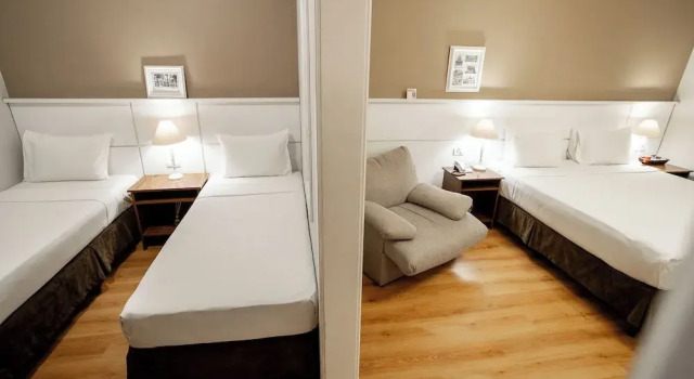 Четырёхместный семейный номер Standard с видом на город Planalto Select Hotel Ponta Grossa