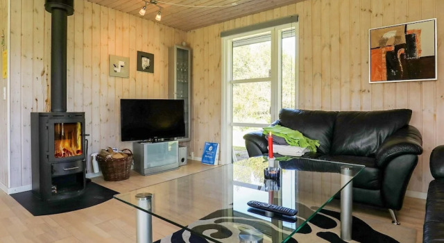Modern Cabin in Logstor With Fireplace