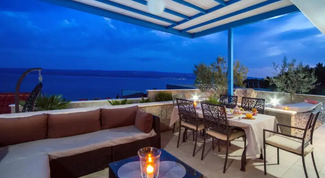 Вилла Villa Allegra with 32msq heated pool, 300m far from sandy beaches, open sea view