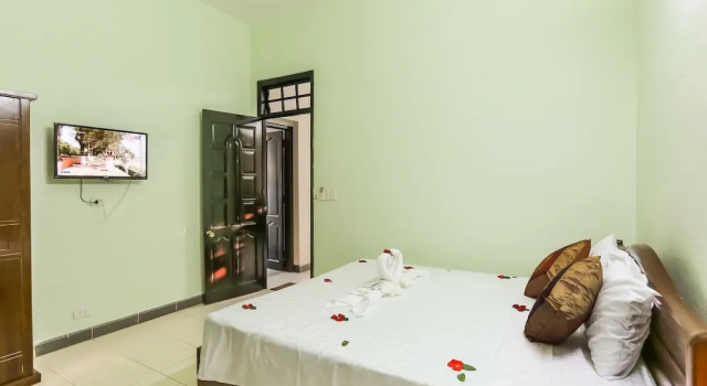 Трёхместный семейный номер Standard c 1 комнатой с балконом и с видом на сад Rice Village Homestay
