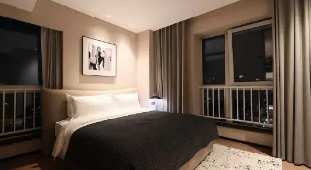 Люкс Deluxe с 2 комнатами Chengdu Gausmann Service Apartment