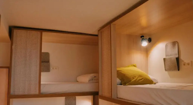 Кровать в общем номере Blai Blai Hostel