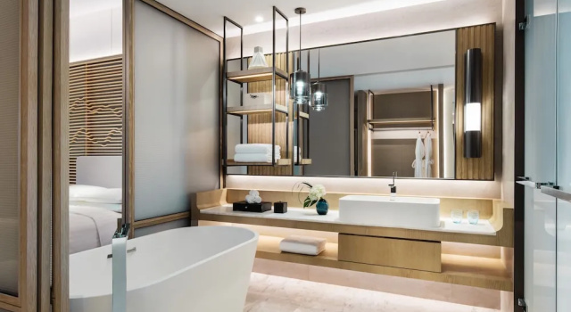 Двухместный номер Deluxe с видом на сад Shenzhen Marriott Hotel Golden Bay