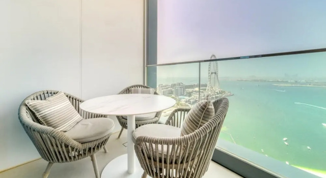 Апартаменты Picturesque Balcony and Beach Haven at Address JBR