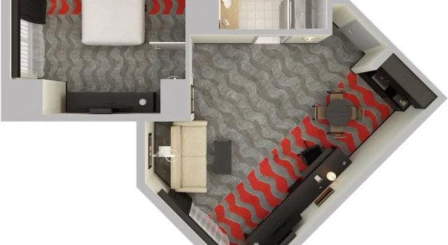 Люкс c 1 комнатой Holiday Inn Express & Suites Naples Downtown - 5th Avenue by IHG