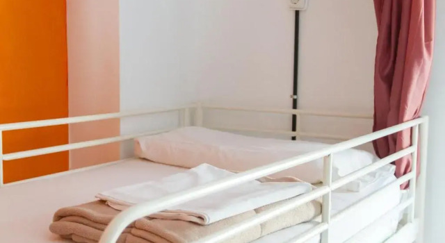 Кровать в общем номере Casa Grande Surf Hostel