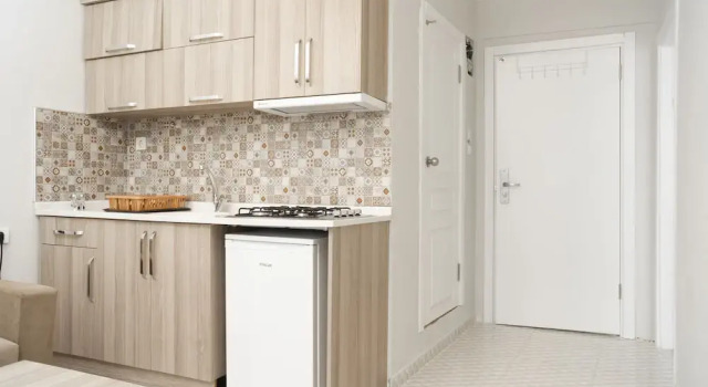Апартаменты Deluxe c 1 комнатой с балконом и с видом на город Kusadasi Rezidans