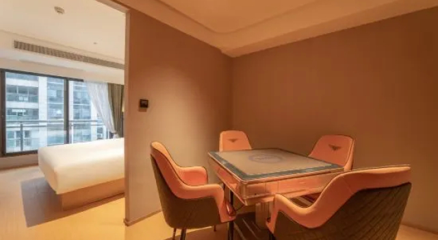 Двухместный люкс Business Chongqing Wenbo Hotel Apartment (Liangjiang Xingfu Square Photoelectric Park)