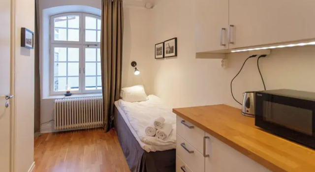 Студия с видом на город Continental Apartment Hotel Sundsvall