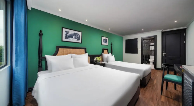 Семейный номер Standard c 1 комнатой с видом на город Hanoi Ancient Paradise Hotel