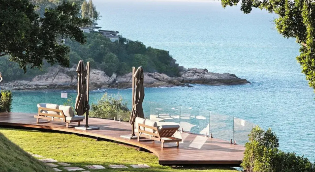 Вилла Presidential с 4 комнатами oceanfront Cape Azure Resort Samui by Thalsea