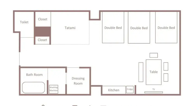 Номер Deluxe Minn Asakusa