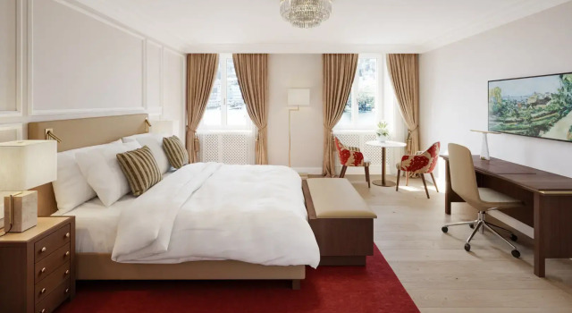 Design Apartment с 2 комнатами Grand Hotel National Luzern