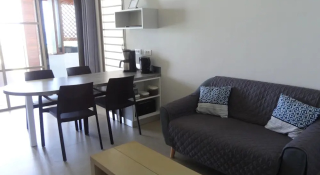 Deluxe dobbelt suite ved stranden Rangiroa Tiputa Lodge B&B