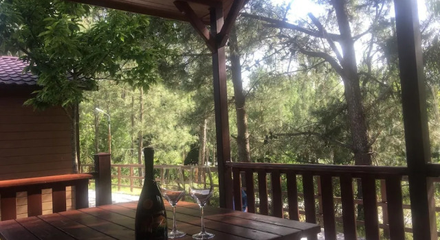 Семейное бунгало с 2 комнатами с видом на сад Camping Rural Ría de Arosa II