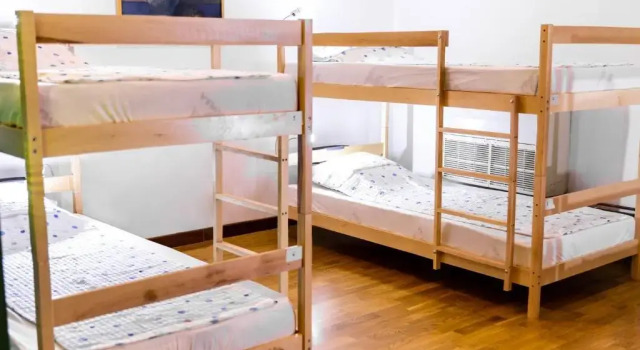 Кровать в общем номере Alias Hostel